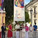 Izada de la bandera del orgullo en el rectorado, 26 de junio 2026